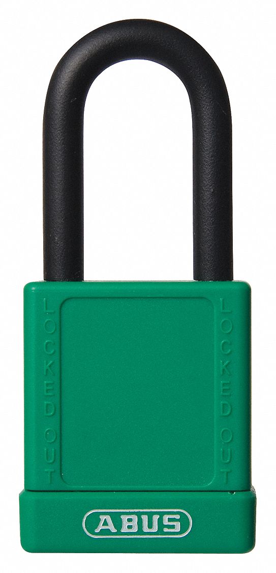 Lockout Padlock KD Green 1-3/4 H PK6