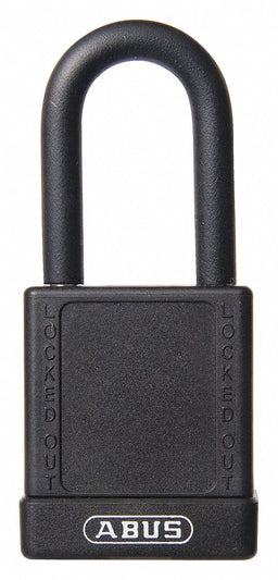 Lockout Padlock KD Black 1-3/4 H PK6
