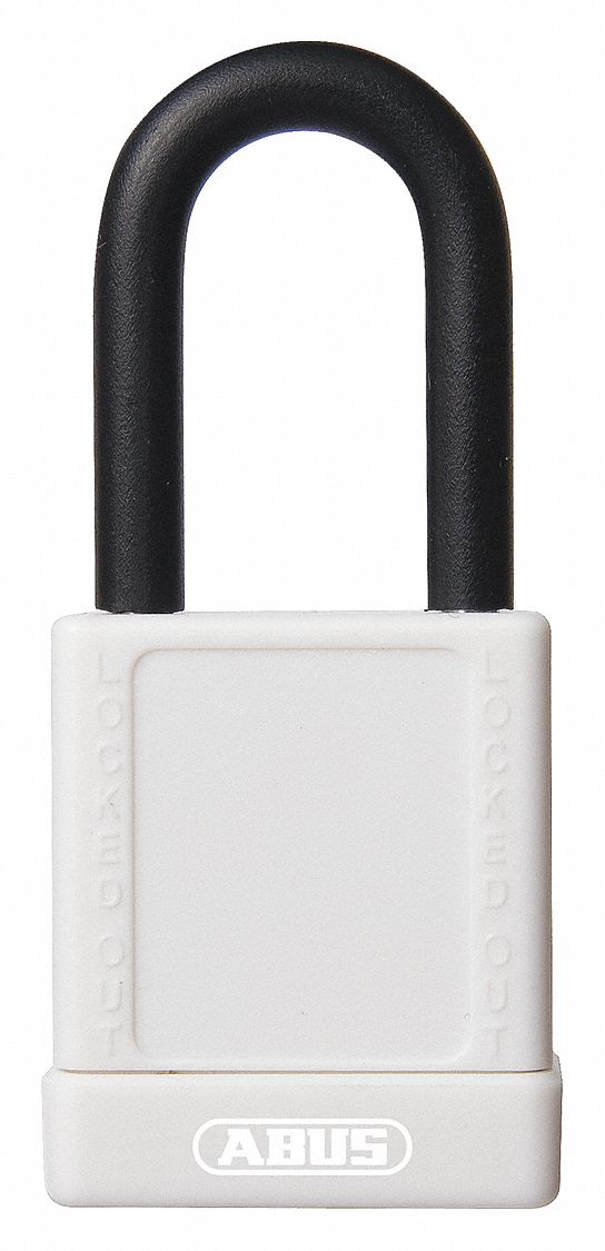 Lockout Padlock KD White 1-3/4 H