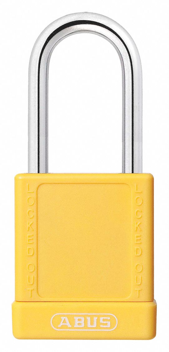 Lockout Padlock KD Yellow 1-3/4 H