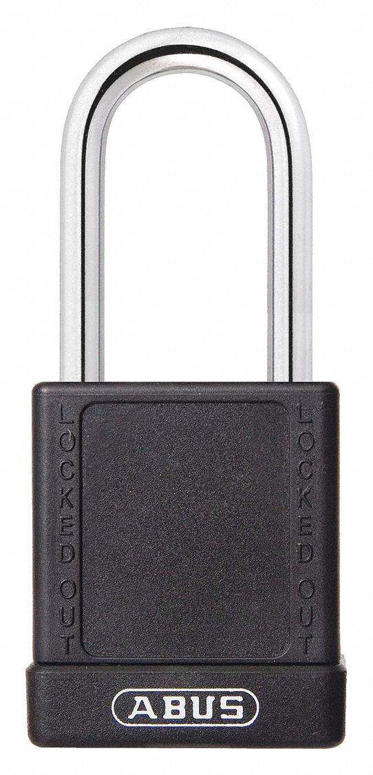 Lockout Padlock KD Black 1-3/4 H