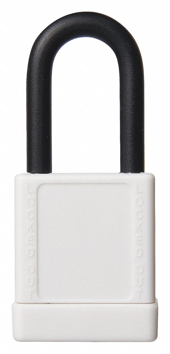 Lockout Padlock KD White 1-3/4 H