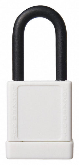 Lockout Padlock KA White 1-3/4 H PK6