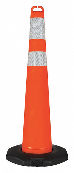 Traffic Cone Orange with Reflective Tape