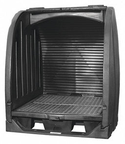 Drum Spill Containment/Drain 65 W Blk.