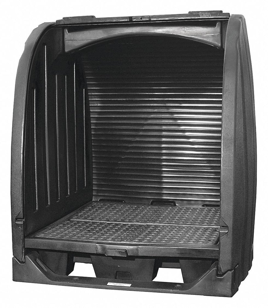 Drum Spill Containment/Drain 65 W Blk.