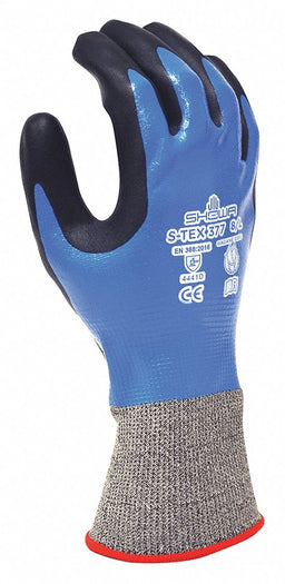 Coated Gloves Black/Blue/Gray 2XL PR