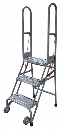 Folding Rolling Safety Ldr Platfm 30In H