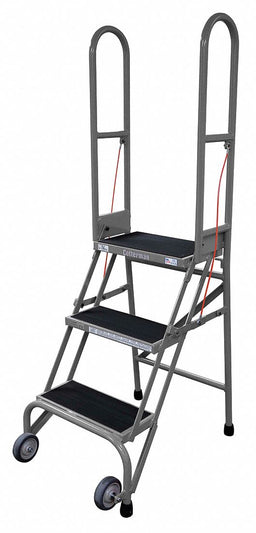 Folding Rolling Safety Ldr Platfm 20In H