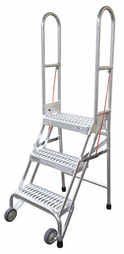 Folding Rolling Safety Ldr Platfm 30In H