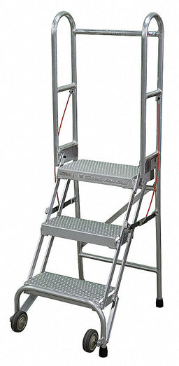 Folding Rolling Safety Ldr Platfm 30In H
