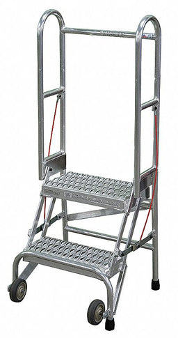 Folding Rolling Safety Ldr Platfm 20In H