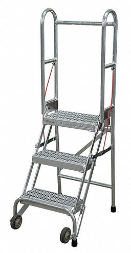Folding Rolling Safety Ldr Platfm 30In H