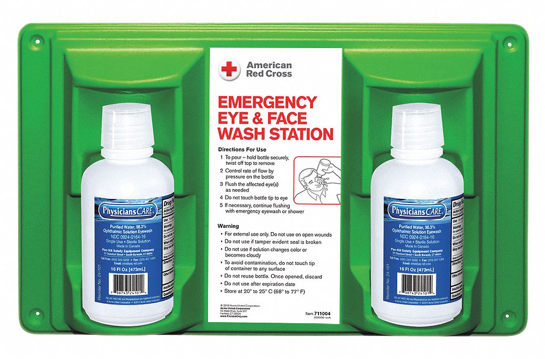 Eye Wash Station 2-16 oz Bottles