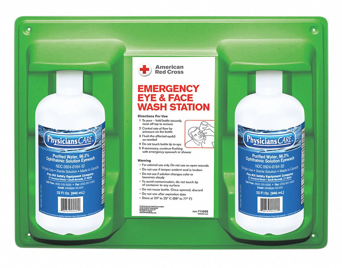 Eye Wash Station 2-32 oz Bottles