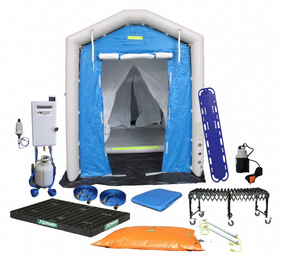 Decontamination Shower Blue 96 in L