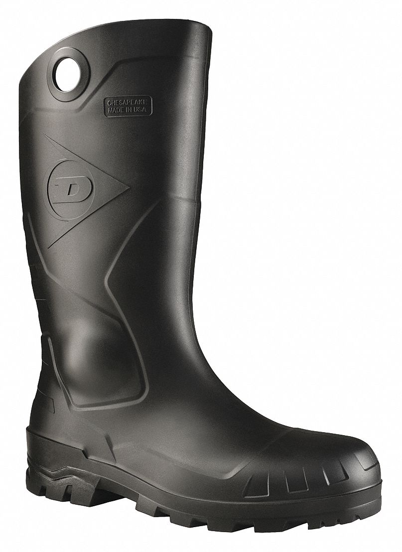 J6898 Rubber Boot Unisex 10 Knee Black PR