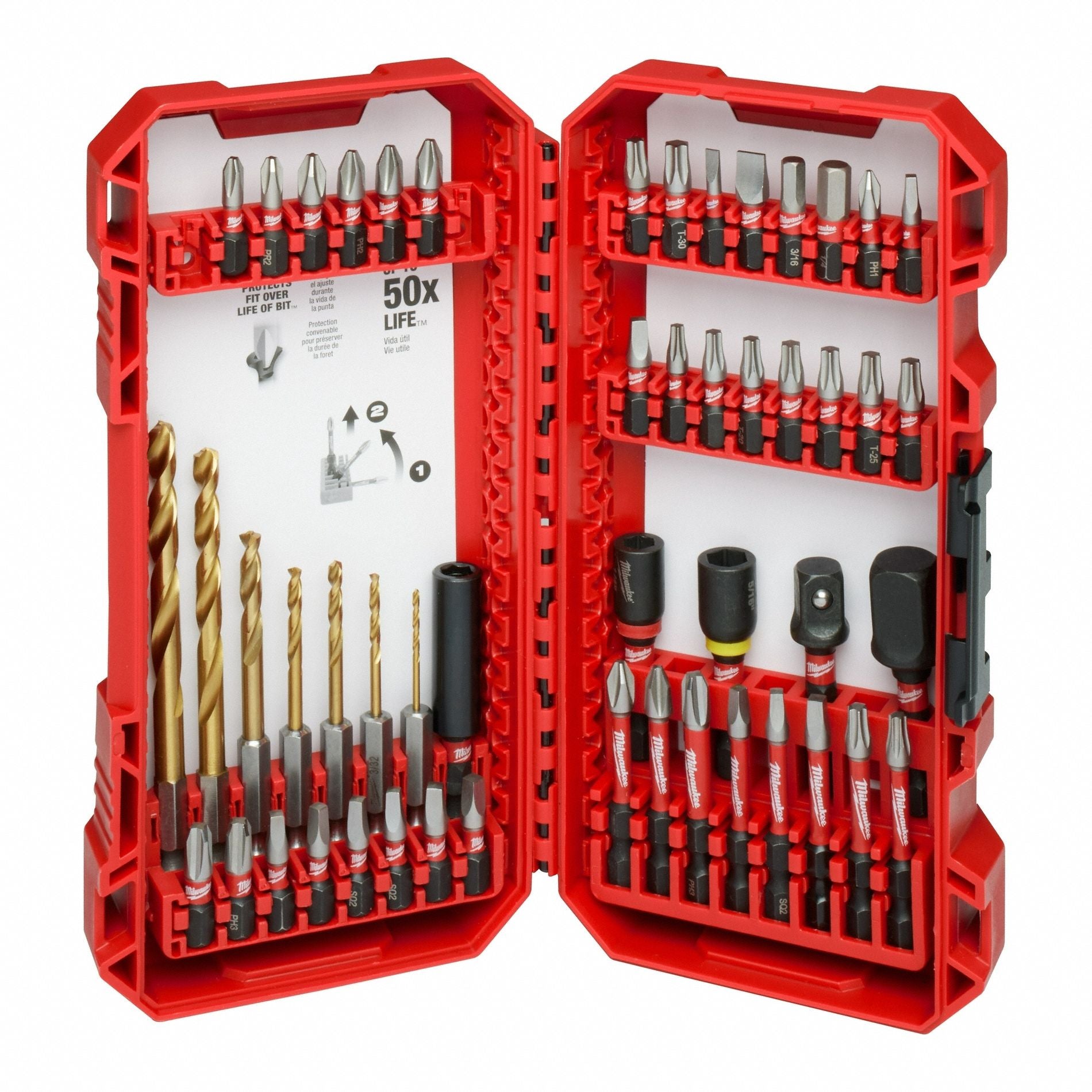DriverBitSet 50pcs Steel Shank 1/4