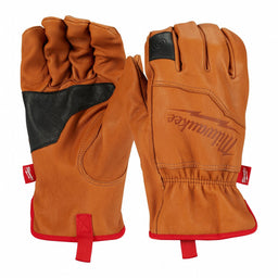 Goatskin Leather Work Gloves L PR