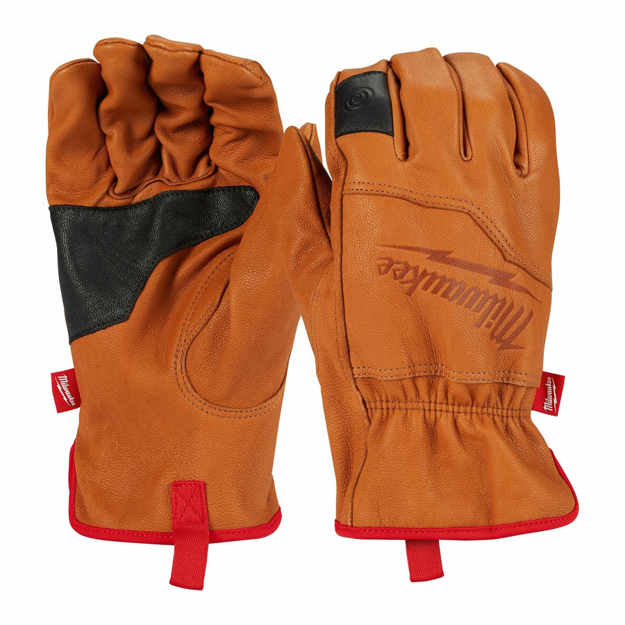 Goatskin Leather Work Gloves L PR