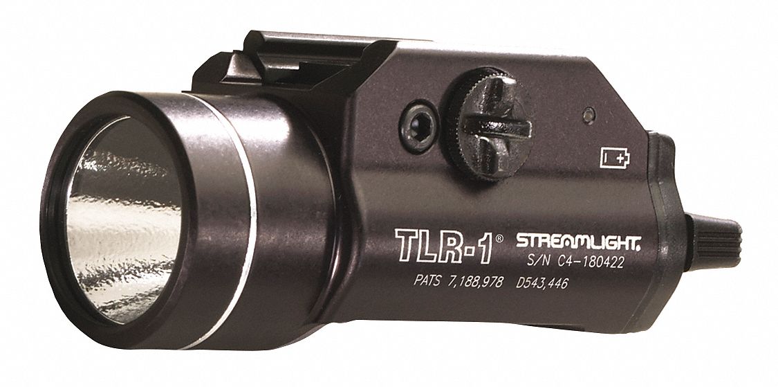 Mounted Flshlght 500lm Alum Blk
