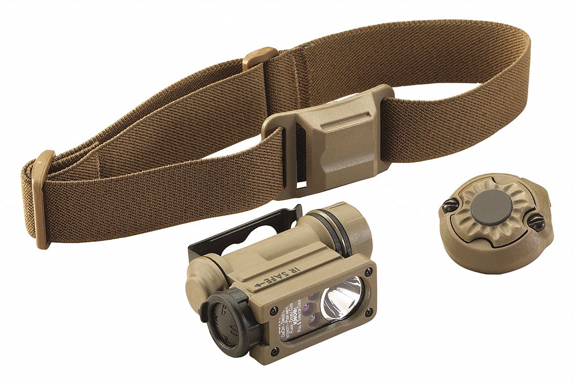 Tactical Headlamp Nylon Coyote 55lm