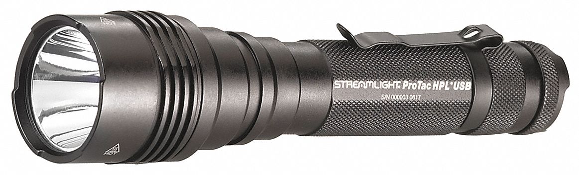Tactical Flashlight Alum Black 1000lm