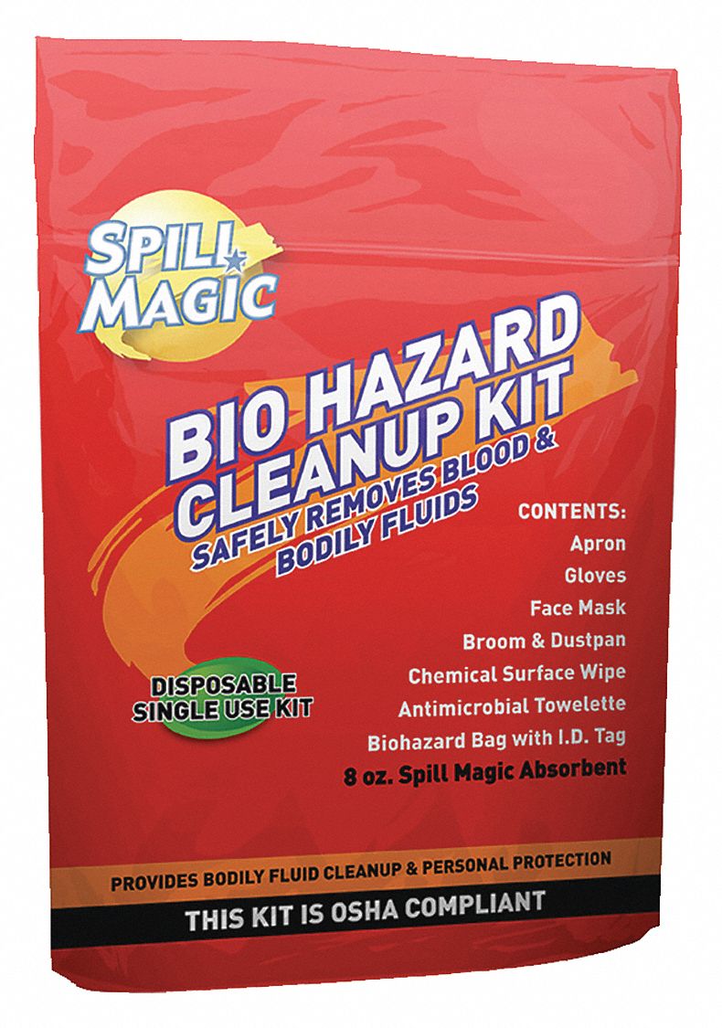 Biohazard Clean Up Kit White 4 L