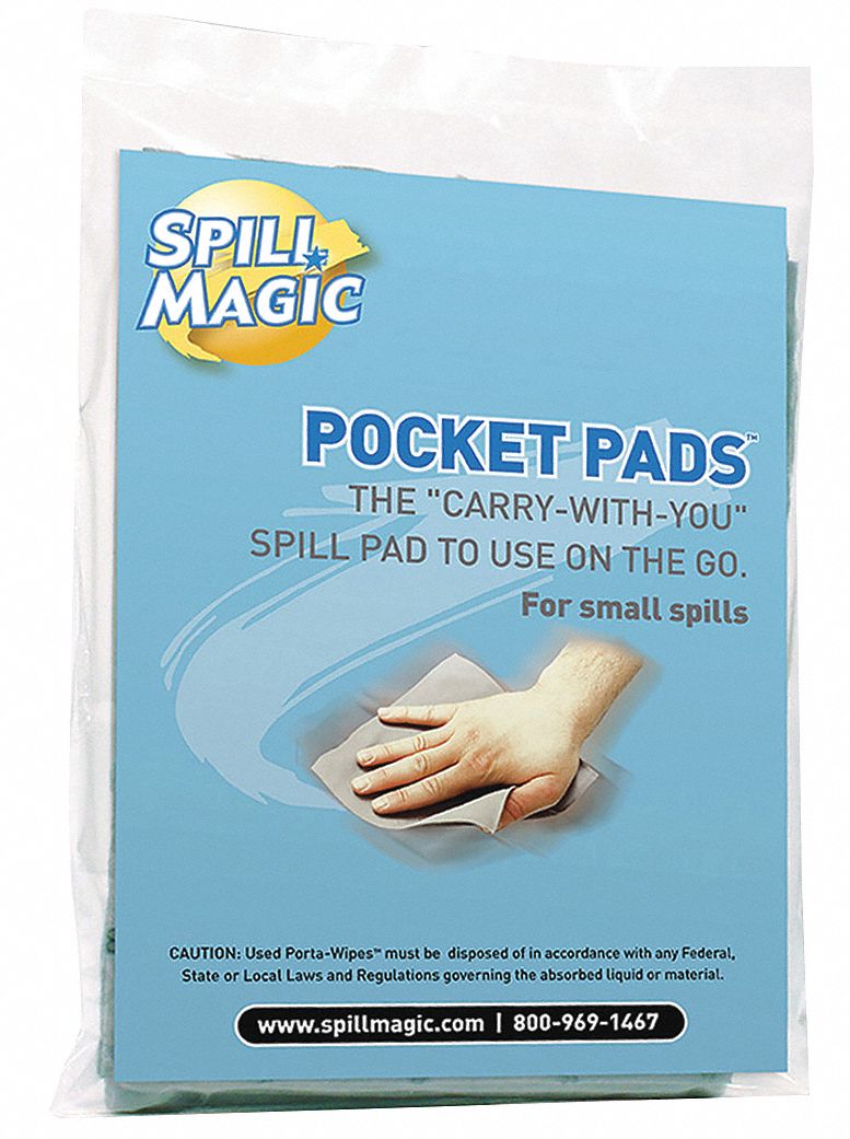 Absorbent Pocket Pad Clear 7-1/2 L PK30