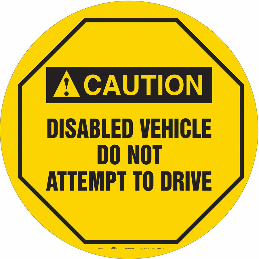 Traffic Sign 20 W 20 H 0.026 Thickness