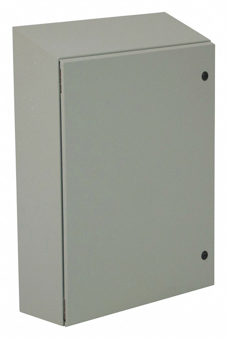 Sloped Top Enclosure 30.00 H Gray