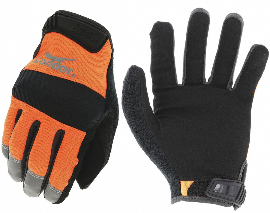 J7285 Mechanics Gloves Orange 8 PR