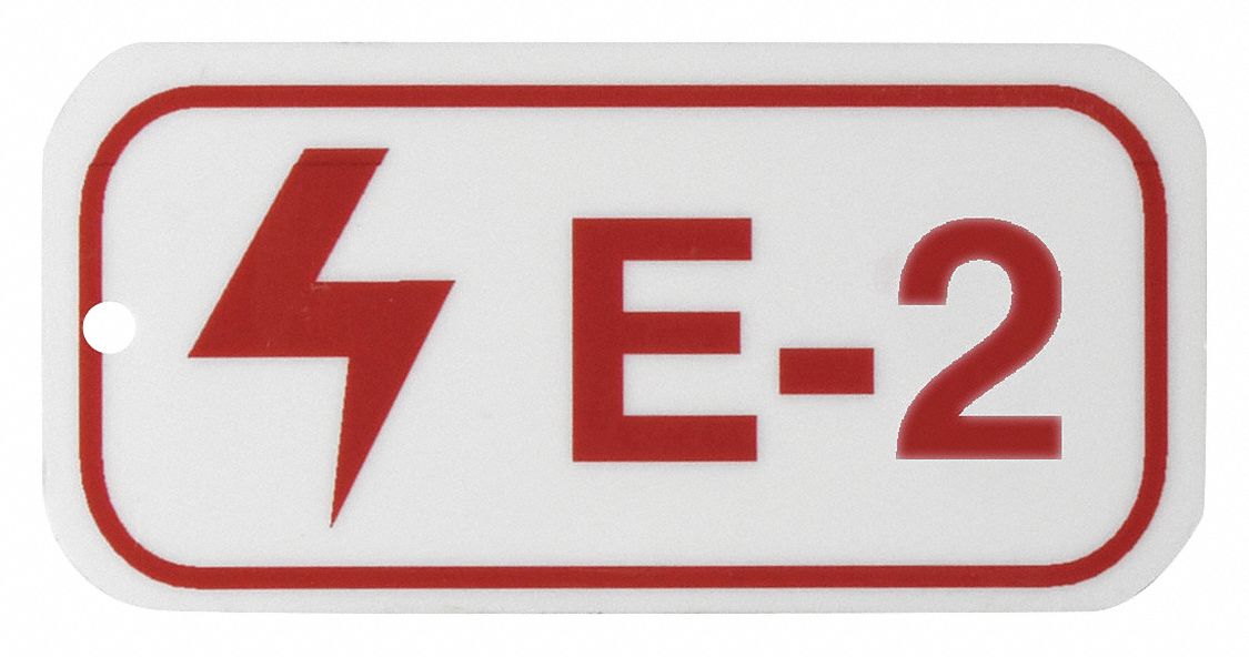 Lockout Tag 1-1/2 Hx3 W 1/8 Hole Sz PK25
