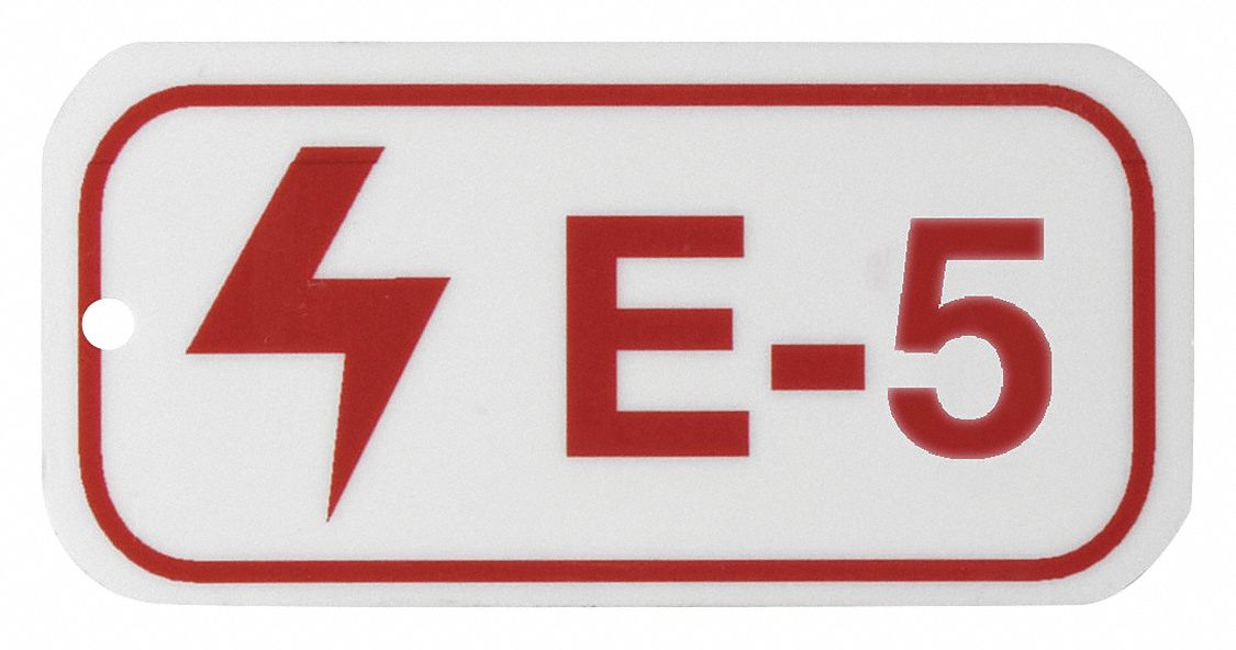 Lockout Tag 1-1/2 H x 3 W 1/8 Hole PK25