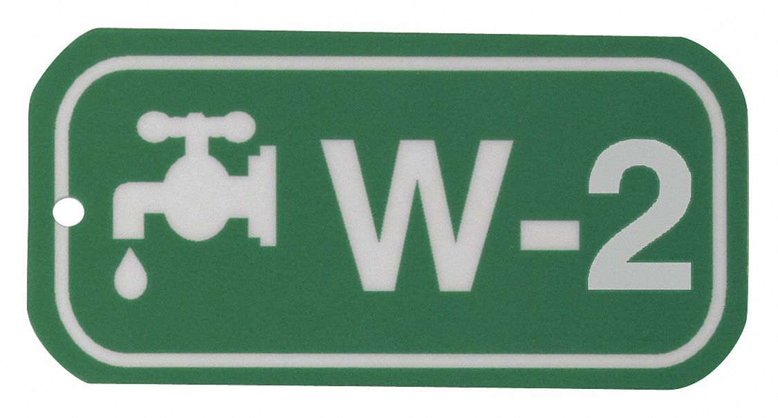 Lockout Tag 1-1/2 Hx3 W 1/8 HoleSz PK25