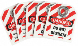 Safety Tag 2-1/2 H x 2 W Plastic PK 25