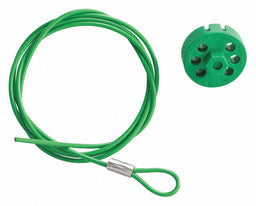 Cable Lockout Green 5 ft L Cable