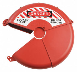 Gate Valve Lockout Red Plastic 3-3/4 H