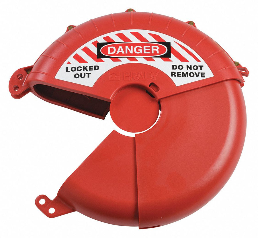 Gate Valve Lockout Red Plastic 3-1/2 H