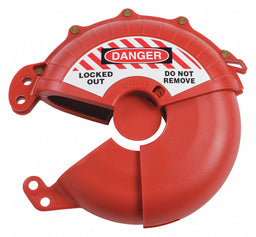 Gate Valve Lockout Red Plastic 3 H