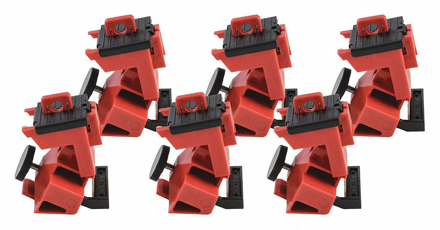 Single Pole Lockout Red 3-3/4 H PK25