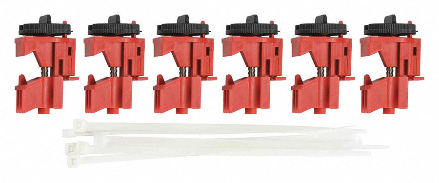 Multi-Pole Breaker Lockout Red 2-1/8 H