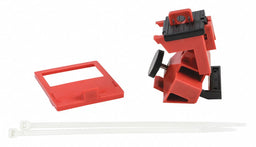 Single Pole Breaker Lockout Red 3-3/4 H