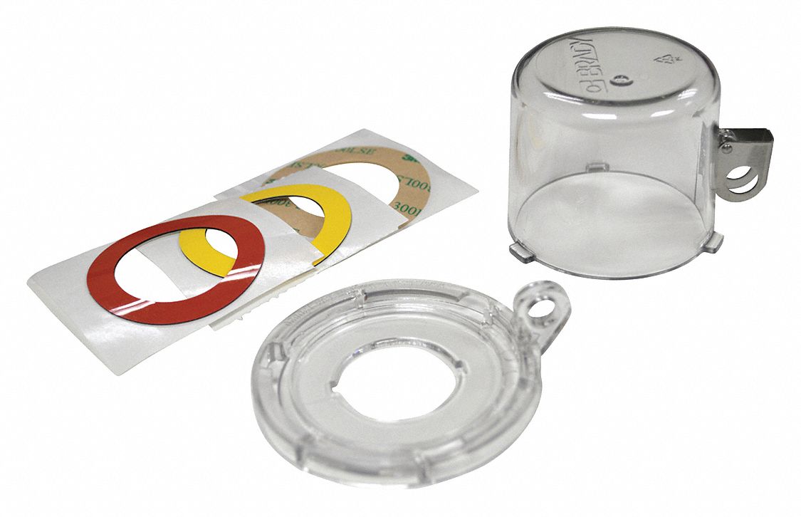 Push Button Lockout Clear 2-3/16 H