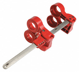 Blind Flange Lockout Device Red
