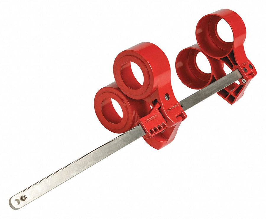 Blind Flange Lockout Device Red