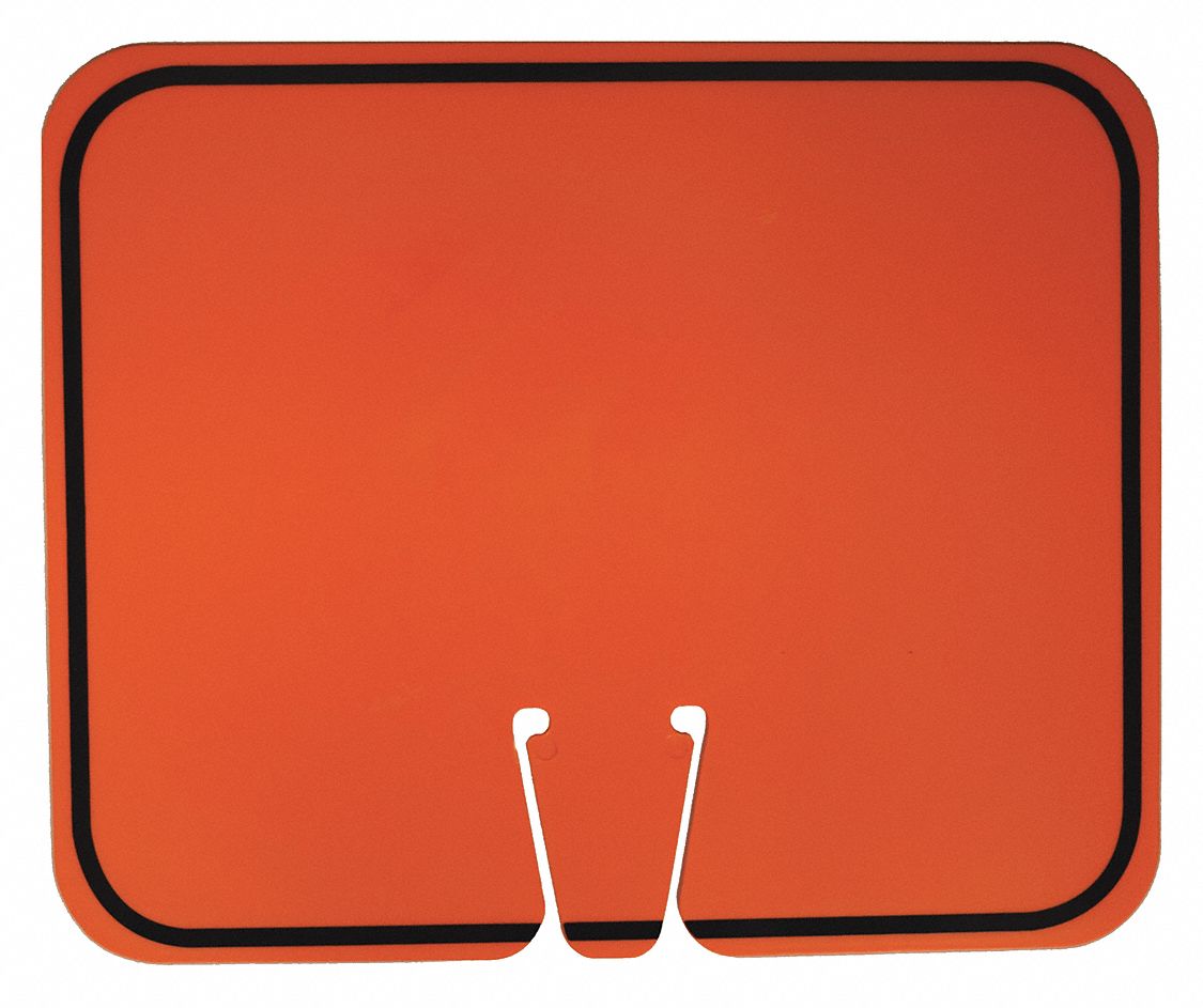 Traffic Cone Sign 12-1/2 L ABS Plastic