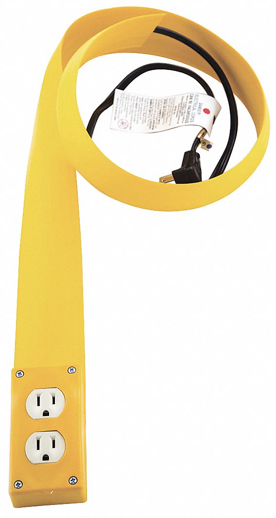 Covered Ext Cord 14 ft 12ft Covered Yel