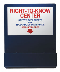 Right-To-Know Center Alum Red Blue/White