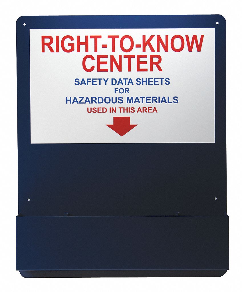 Right-To-Know Center Alum Red Blue/White